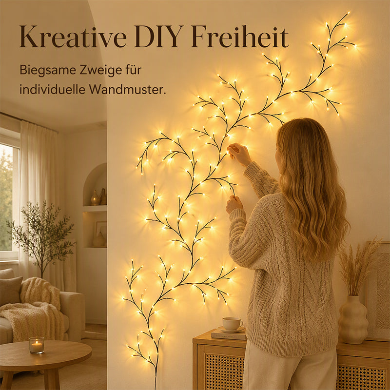 TwinkleVine™ LED – Bunte, funkelnde Rankenlichter für magische Stimmung.