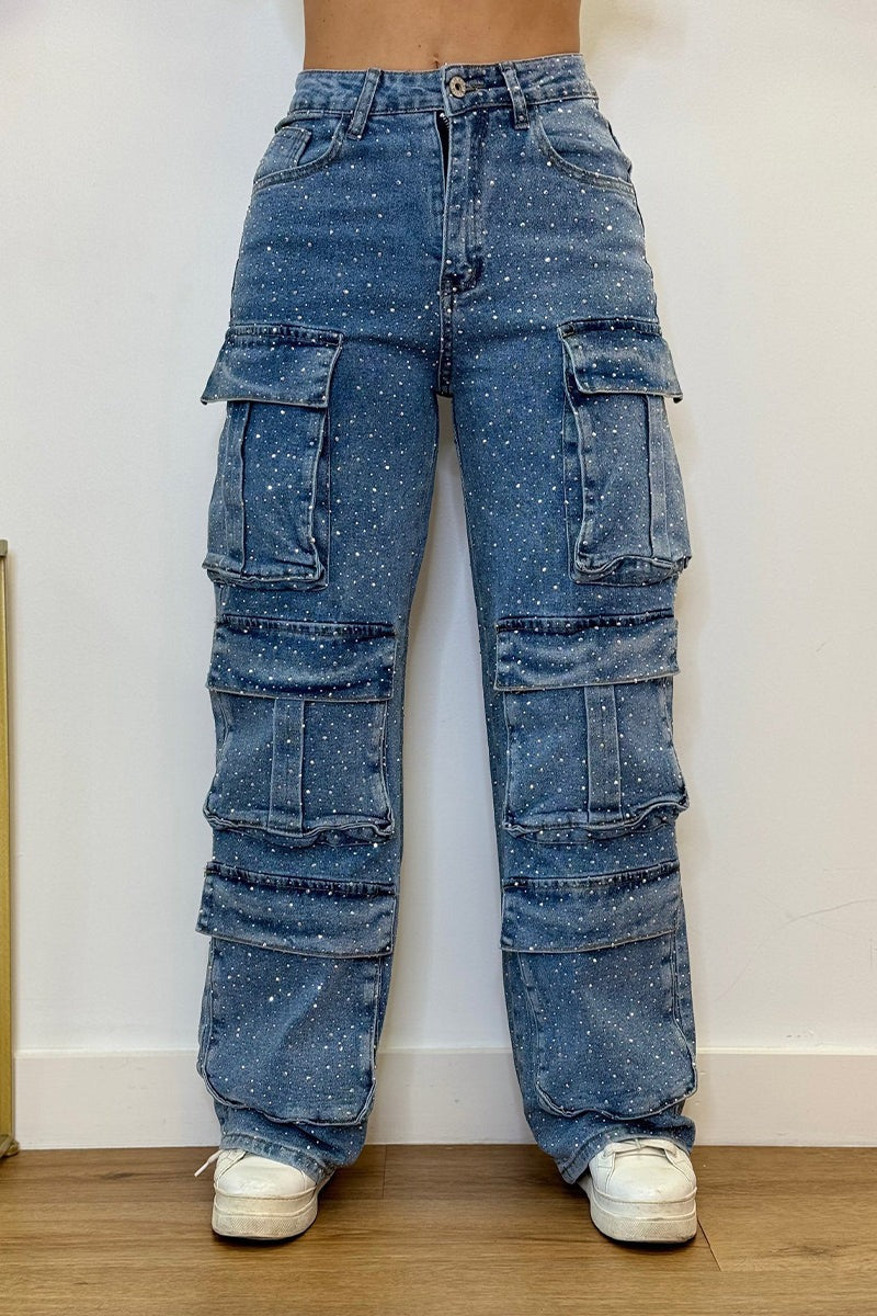 Diamantstein Jeans