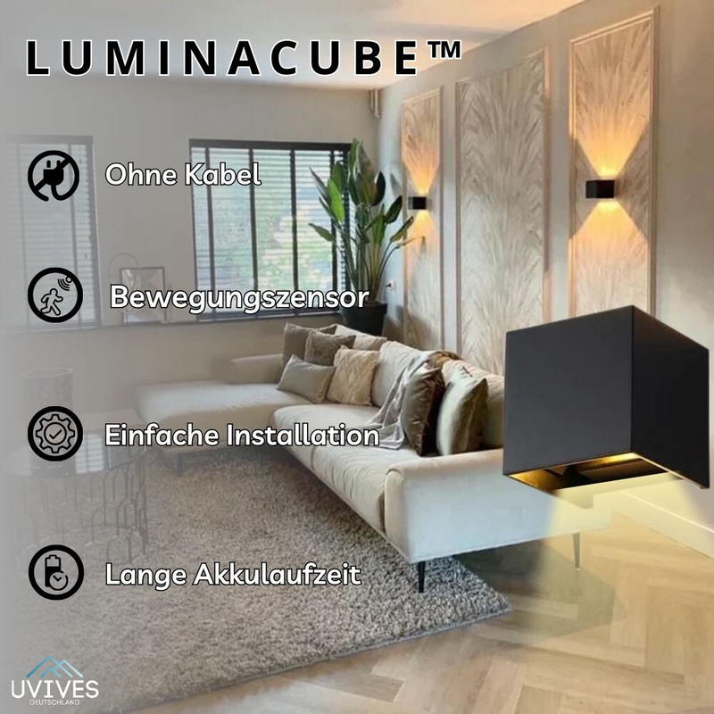 LumaWall™ Luxuriöse LED‑Wandleuchte – Einfach zu installieren