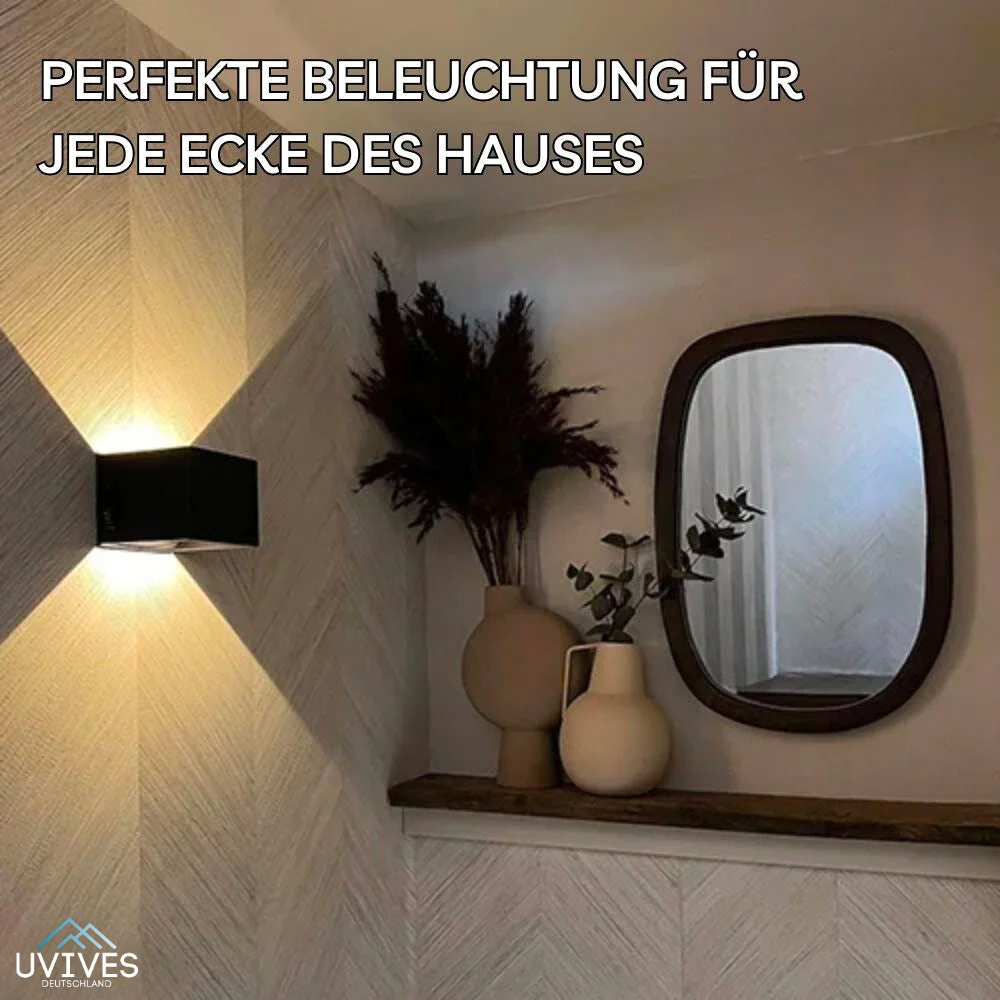 LumaWall™ Luxuriöse LED‑Wandleuchte – Einfach zu installieren