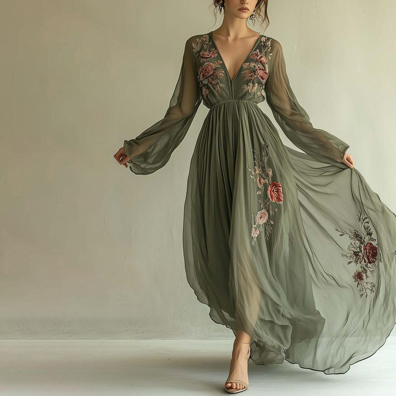 Shantella™ | Elegantes Maxikleid mit Blumenprint