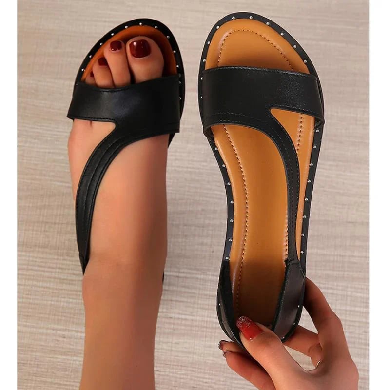 ChicStep™ Sandalen – Offene Front mit eleganten Nieten