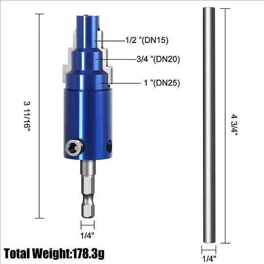 TriExtract™ – 3‑in‑1 Werkzeug für Rohre & Ventile