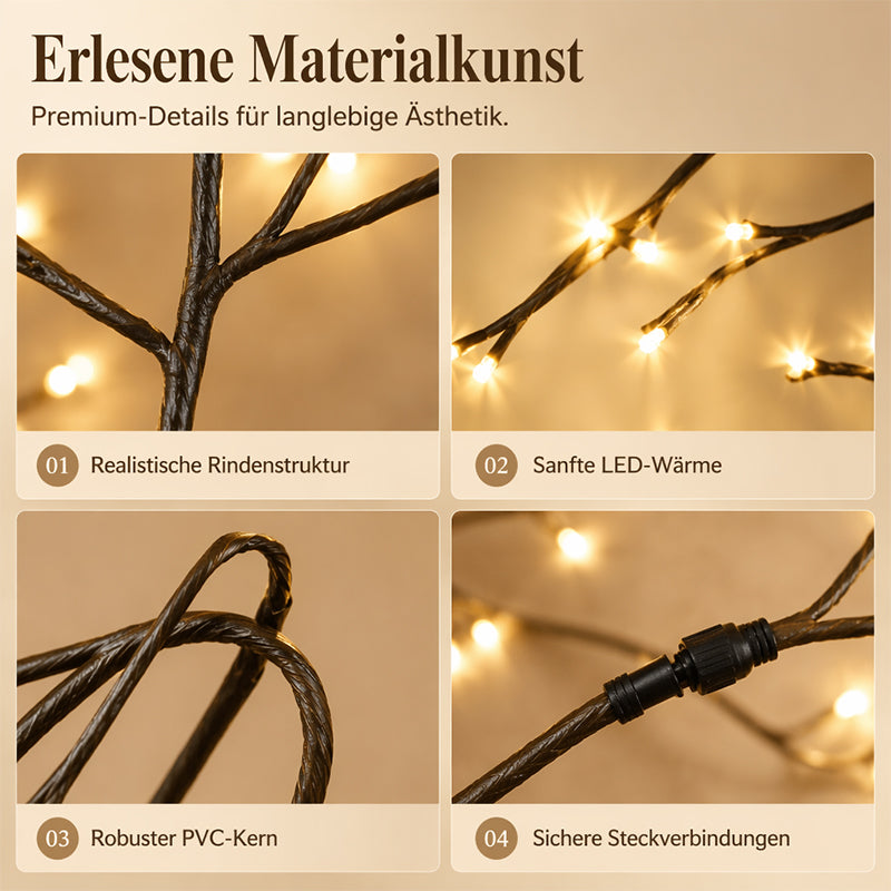 TwinkleVine™ LED – Bunte, funkelnde Rankenlichter für magische Stimmung.