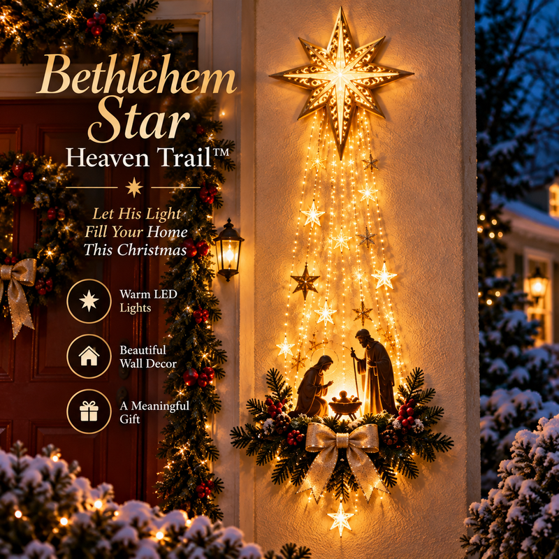 Heiliger Stern von Bethlehem™ – Strahlende Weihnachts‑Wandkrippe