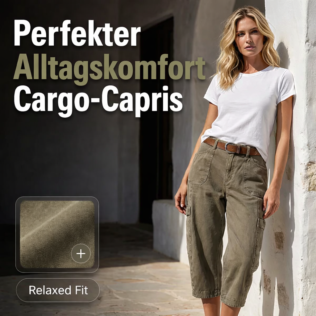 SommerCargo‑Capri™ — leicht, bequem und perfekt für warme Tage.