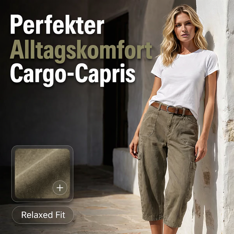 SommerCargo‑Capri™ — leicht, bequem und perfekt für warme Tage.