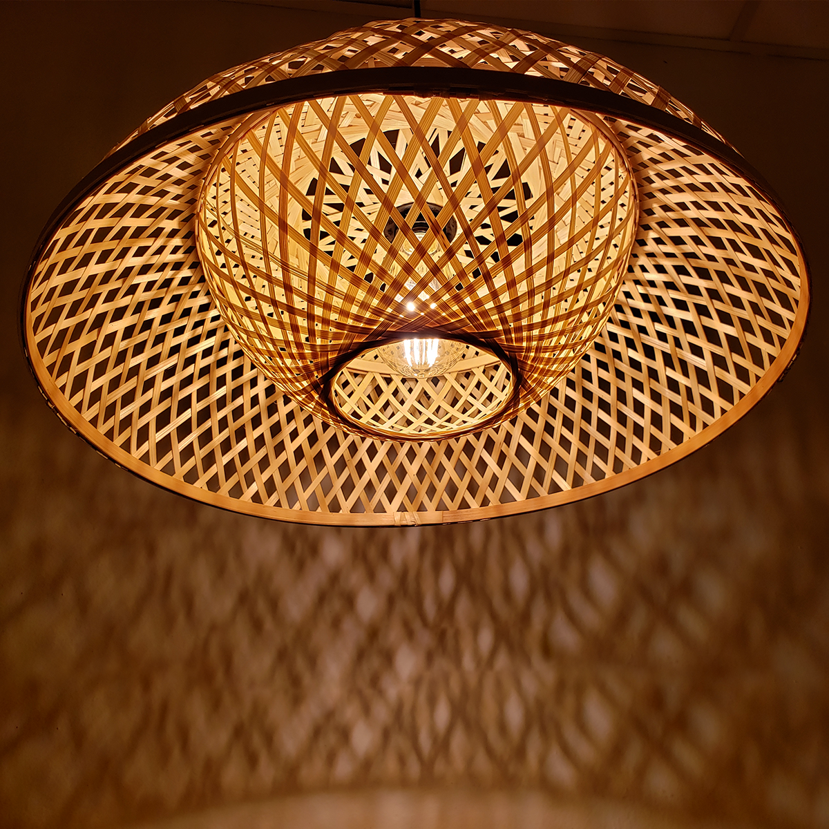 BambooCasa Tulum™ – Stilvolle, rustikale Deckenlampe