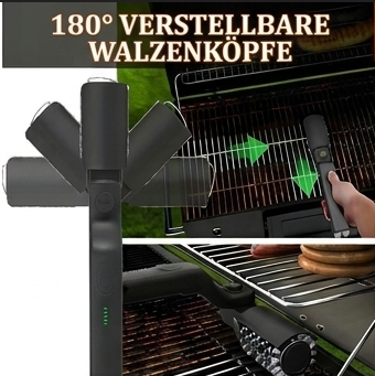 GrillClean™ Kabellose Elektro‑Grillbürste