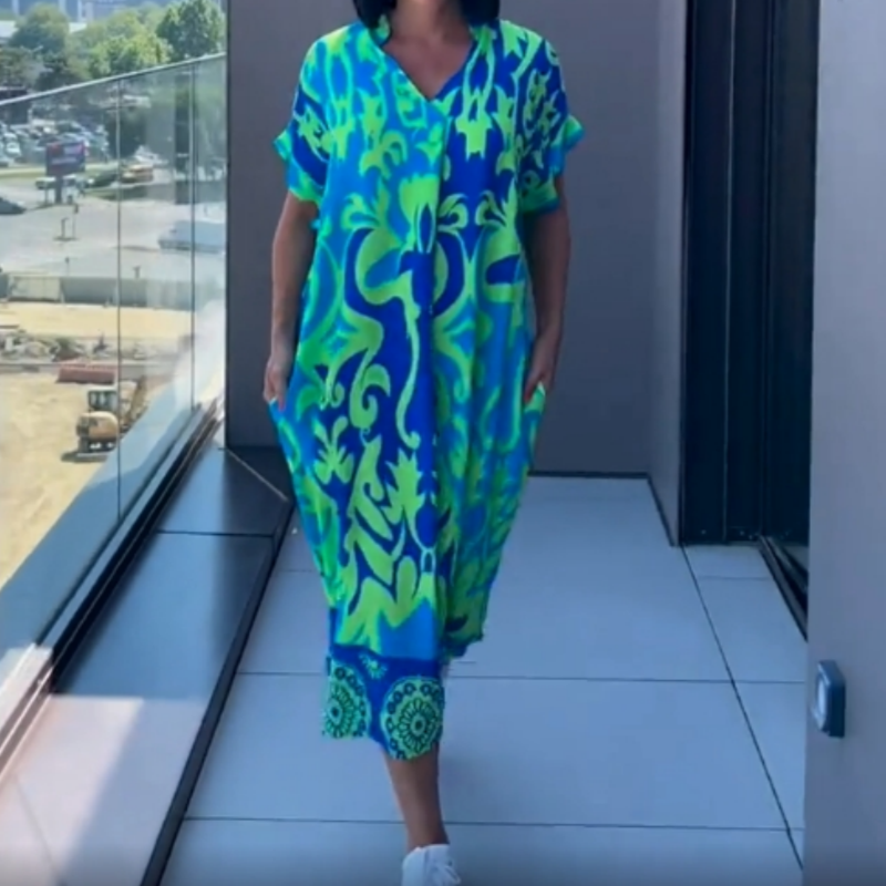 Maya™ | Fließendes kleid mit Print! Dein Neuer Frühlings‑Liebling