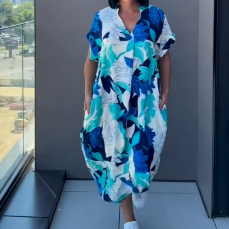 Maya™ | Fließendes kleid mit Print! Dein Neuer Frühlings‑Liebling