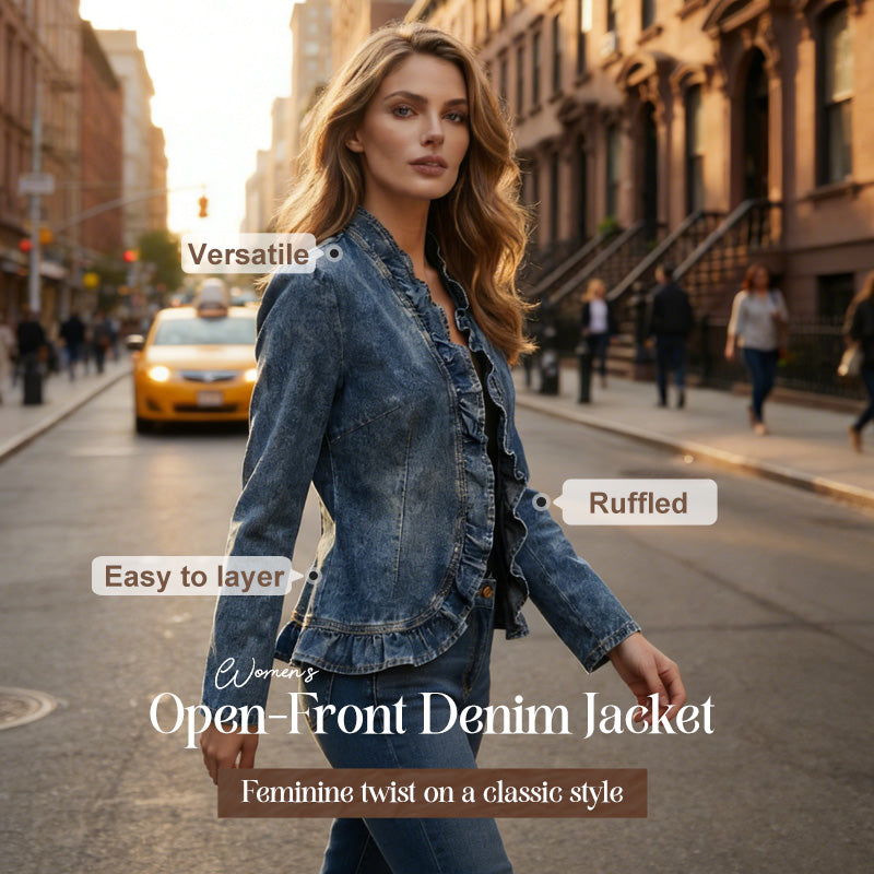 BreezeRuffle Denim™ – Luftig, Vielseitig, Modern