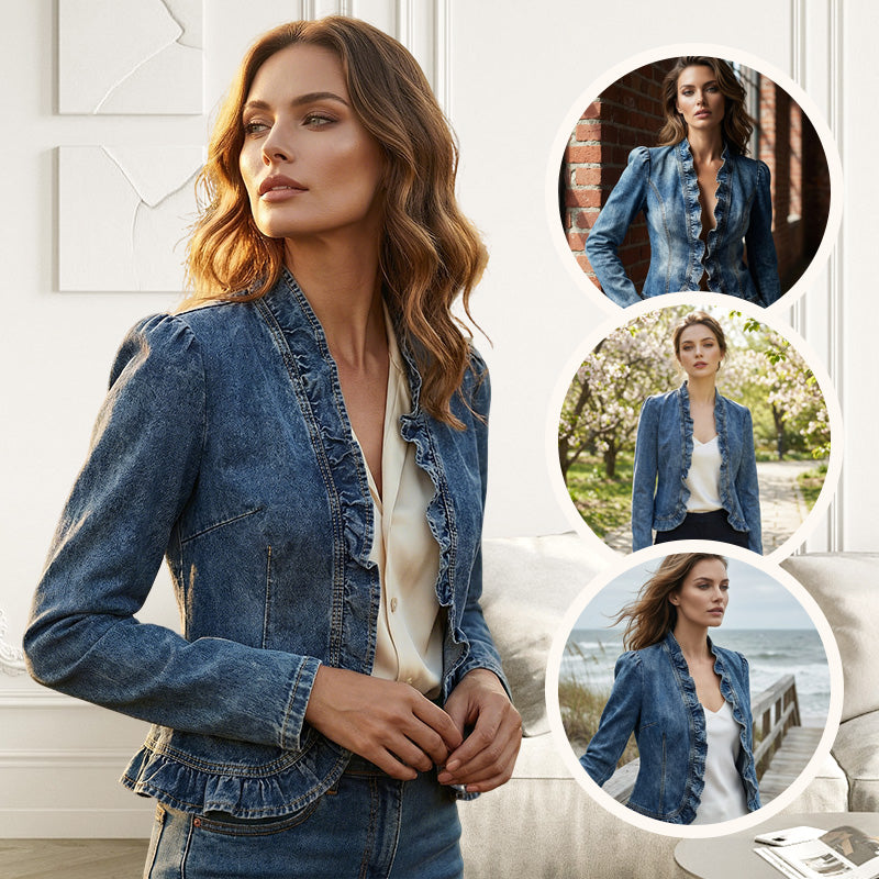 BreezeRuffle Denim™ – Luftig, Vielseitig, Modern