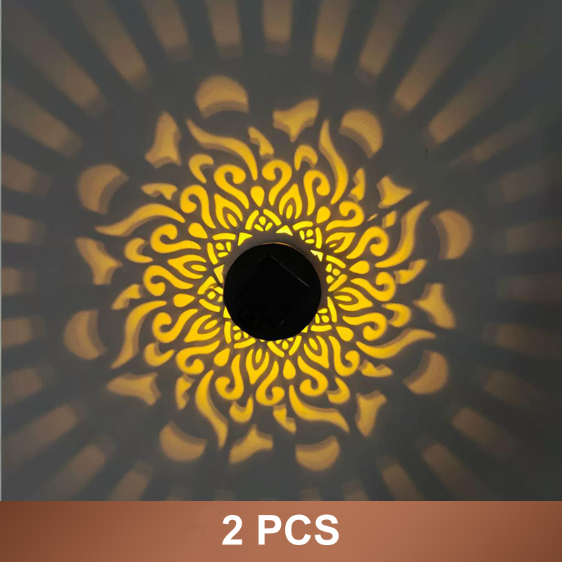 💎 50% RABATT! 💎 Aurora – Solar Mandala Gartenlicht 2‑in‑1 🌿🌙