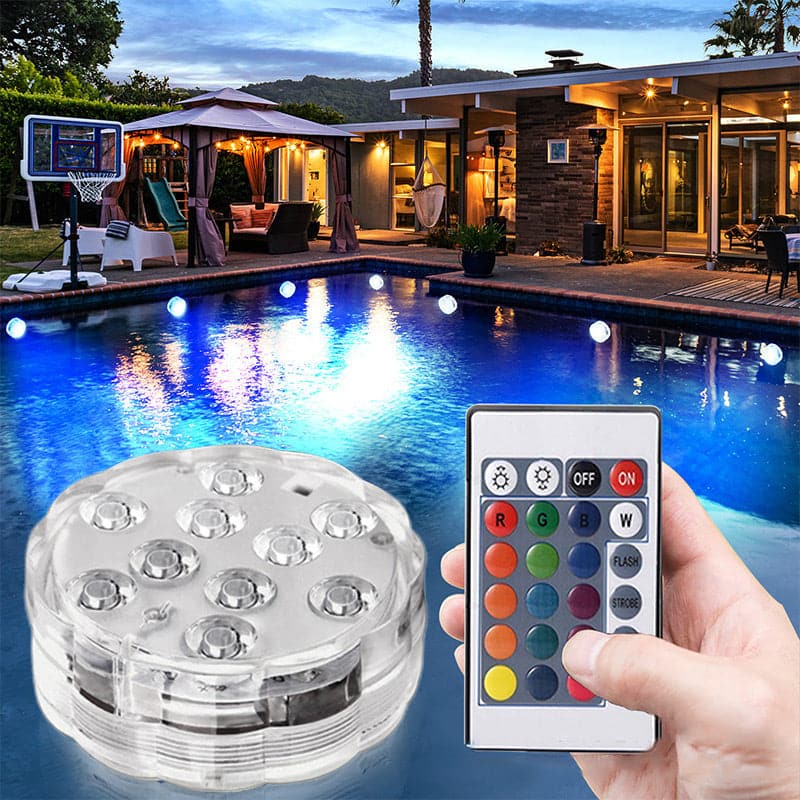 AquaGlow LED™ – Wasserdichte Poolbeleuchtung mit Fernbedienung
