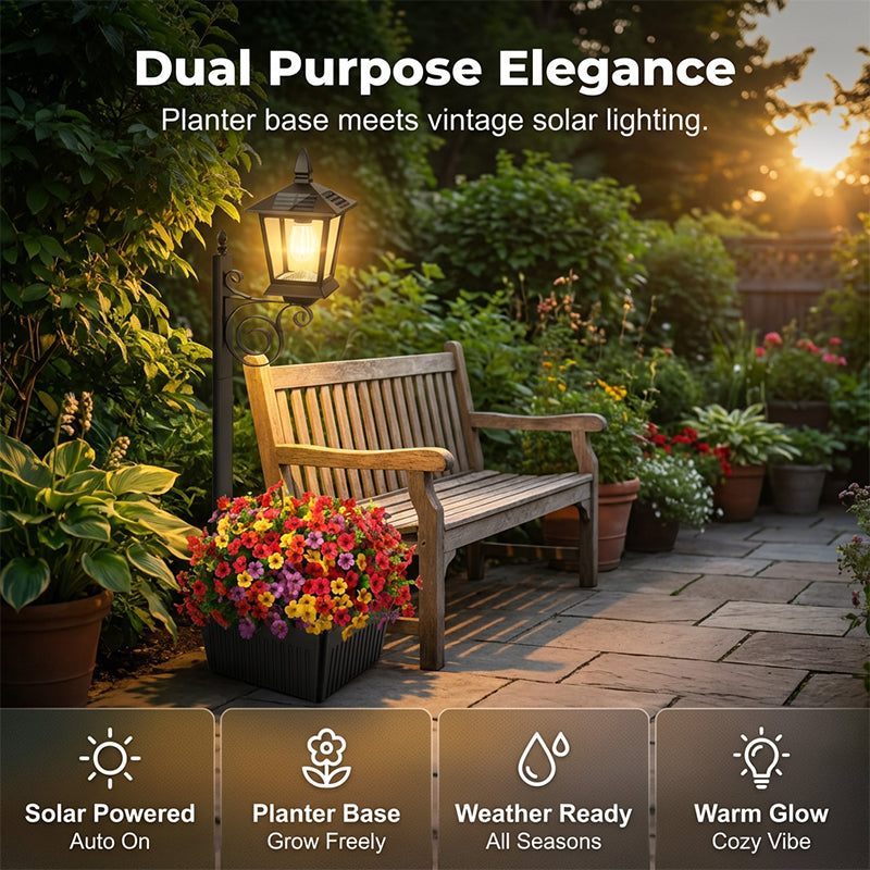 SolarBloom™ Gartenlicht mit Pflanzsockel
